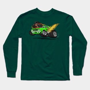 71 Hemi Cuda Engine Long Sleeve T-Shirt